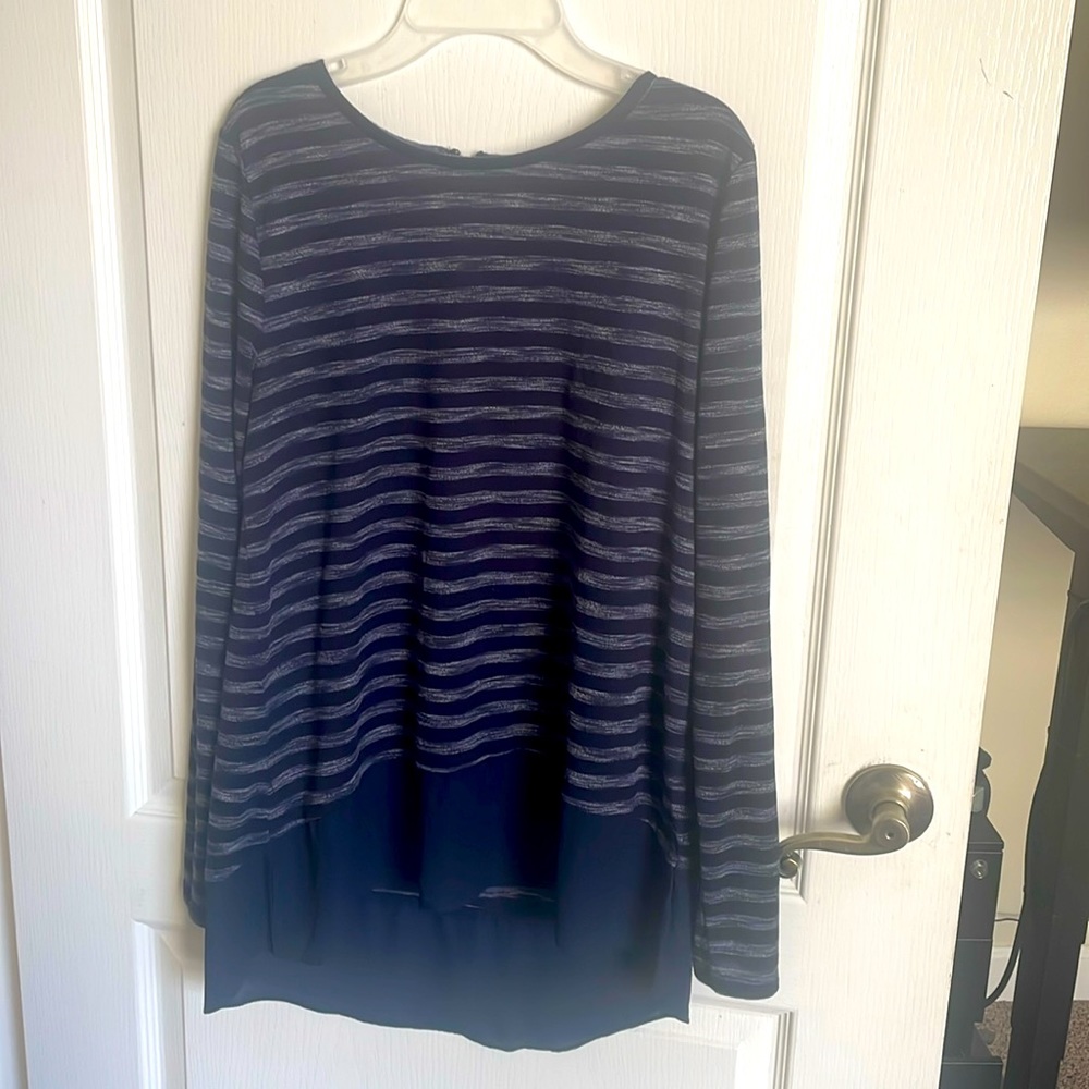 Long sleeve blue  shirt